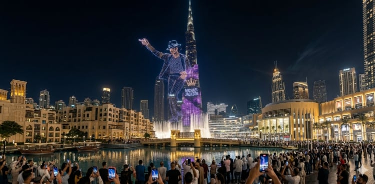Michael Jackson’s image appears at Burj Khalifa in drone show
