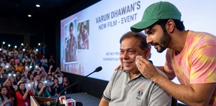 David Dhawan becomes emotional at Varun’s film event