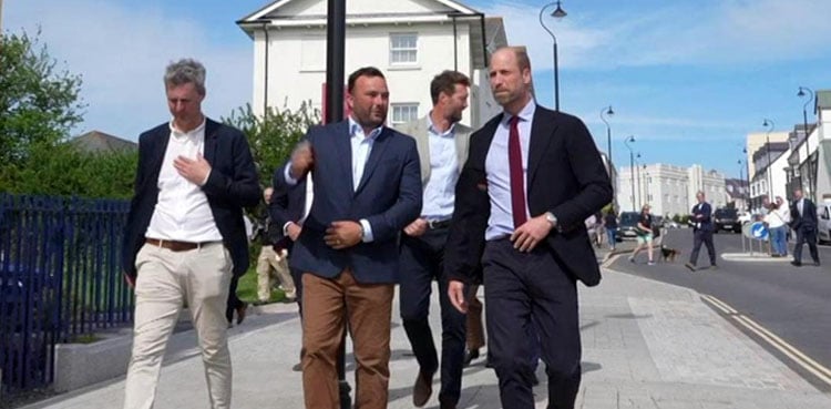 Prince William visits Nansledan to view its new high street