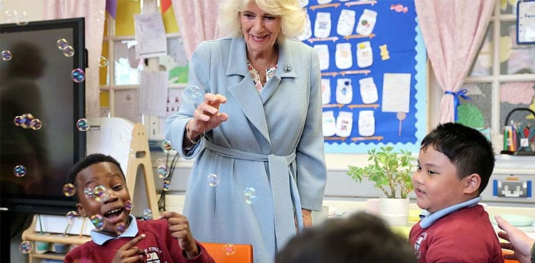 Queen Camilla Charms Students Who Ask: ‘Are You the Queen?’
