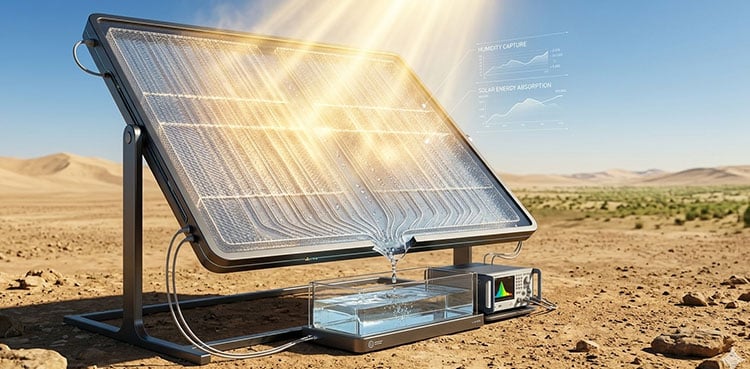 Researchers develop solar system that turns air moisture into drinking water