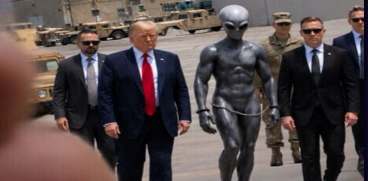 ‘Target destroyed’ Trump shares set of AI-generated alien posts