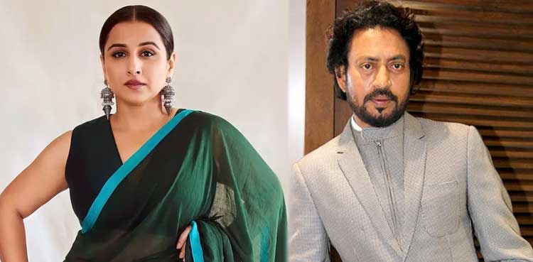 Vidya Balan reflects on Late Irrfan Khan in emotional note