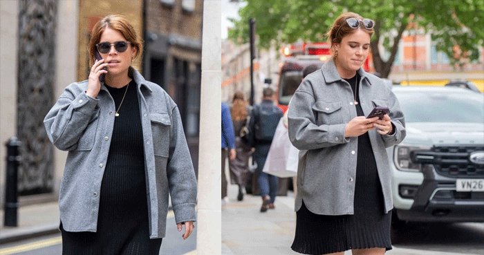 Princess Eugenie shows off stylish pregnancy look on casual London outing