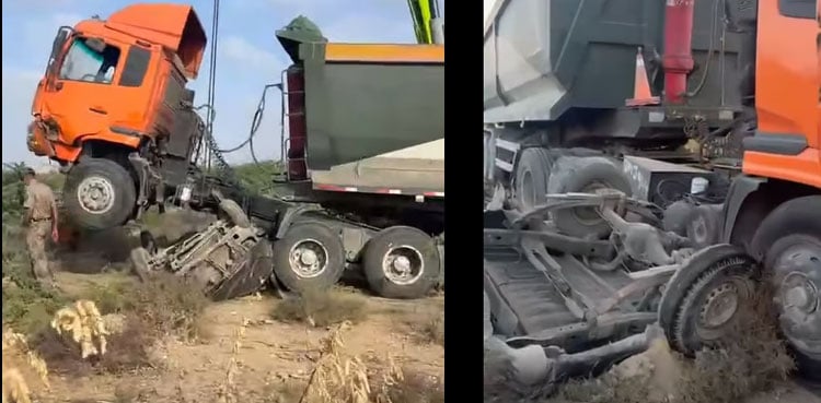 Two cops killed as tanker runs over police mobile in Karachi