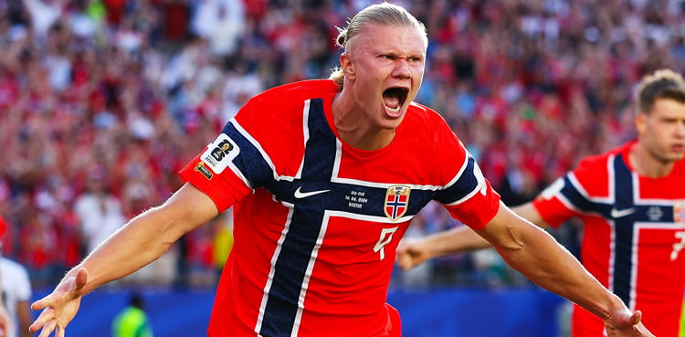 Haaland stars as Norway humble Iraq