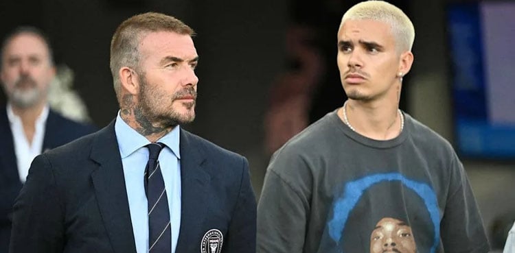 David Beckham’s son, Romeo convicted after police spot phone use in Porsche