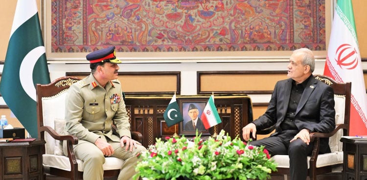 Field Marshal Asim Munir meets Iranian President, discusses regional peace