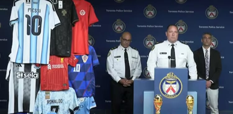 Toronto police seize $2.5M fake soccer gear ahead of World Cup