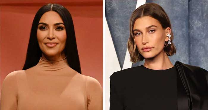 Hailey Bieber supports Kim Kardashian new SKIMS campaign