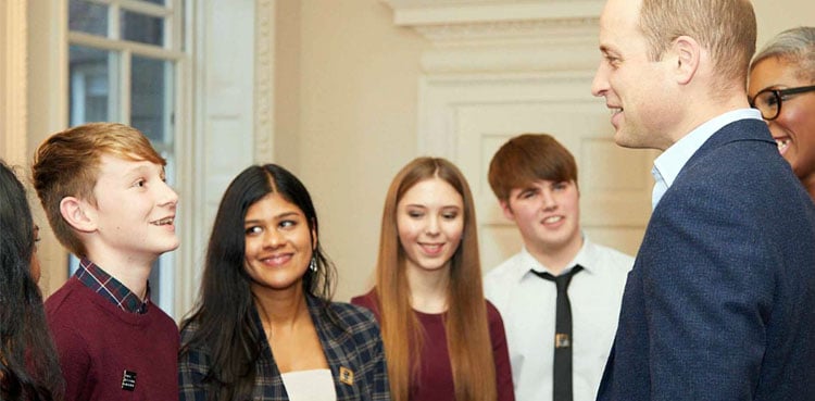 Prince William hails youth leadership via Diana award
