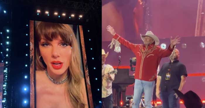 Taylor Swift receives mixed reactions at Alan Jackson’s farewell concert