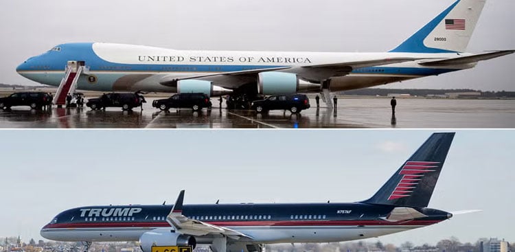 Trump new Air Force One vs his luxury 757: Design showdown
