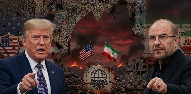 US–Iran peace talks tested by war of words between Trump and Ghalibaf