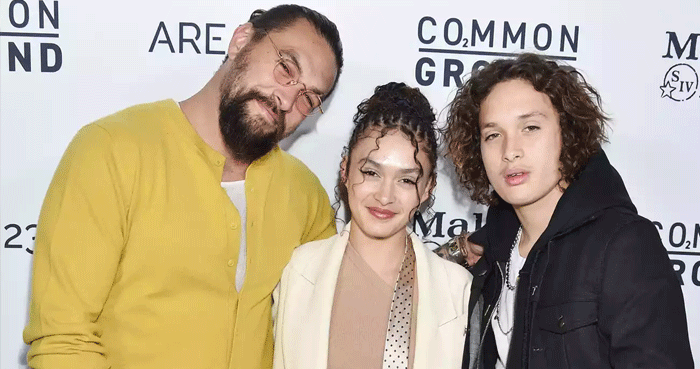 Jason Momoa brings his two kids to ‘Supergirl’ fan event