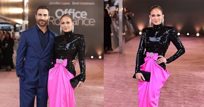 Jennifer Lopez, Brett Goldstein shine at ‘Office Romance’ premiere