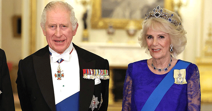 Queen Camilla honors King Charles at Royal Hospital Chelsea ceremony