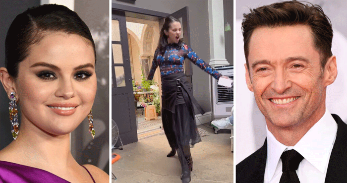 Hugh Jackman reacts to Selena Gomez’s surprise musical performance on set: WATCH