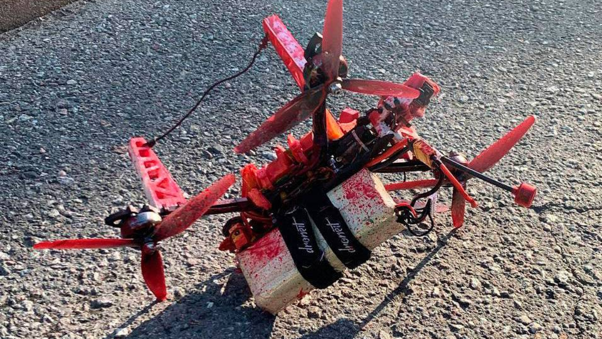 Russia says drones dropped red paint on embassy in Sweden