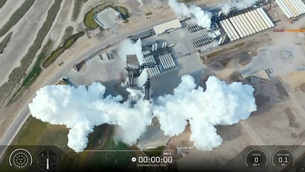 SpaceX aborts Starship test flight at zero countdown over engine issues