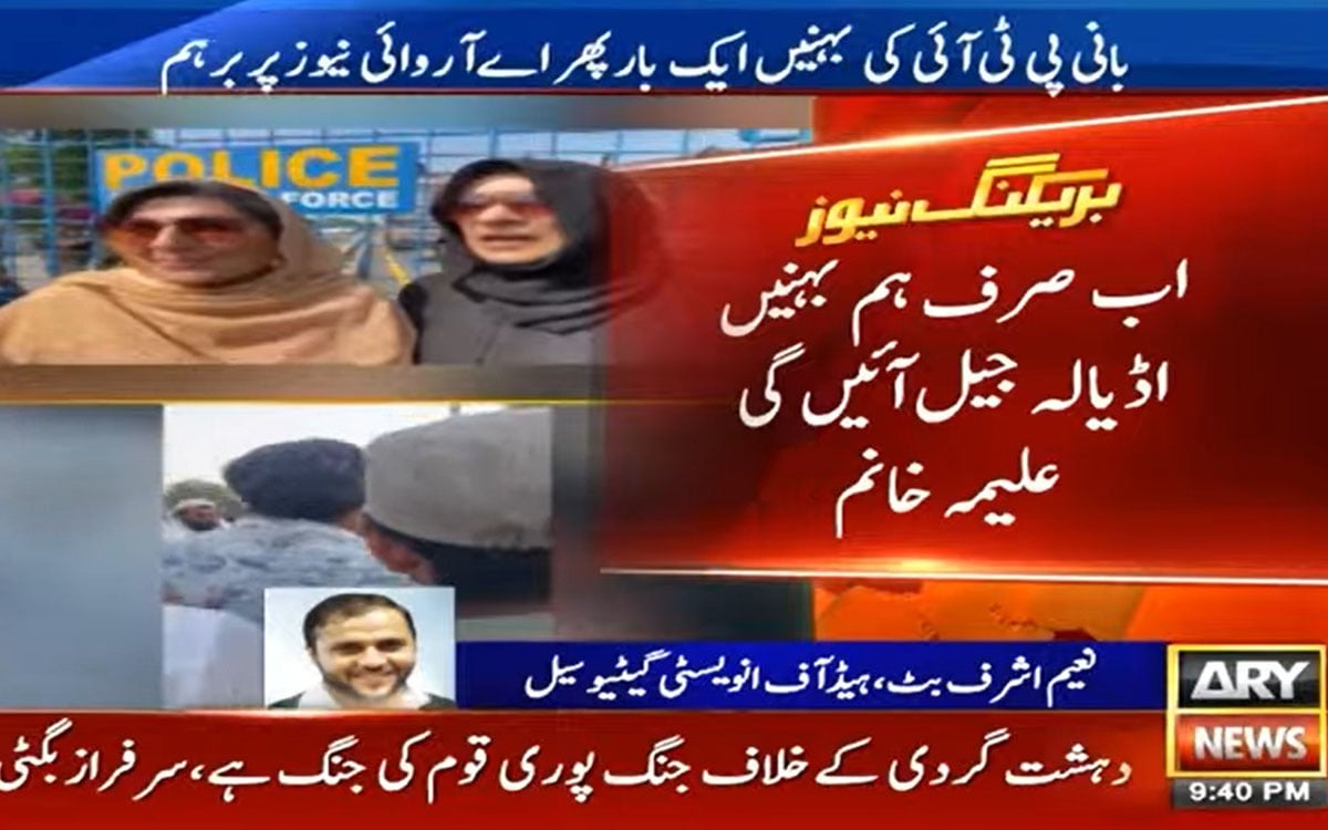 Aleema Khan says only sisters will visit Adiala Jail from next Tuesday