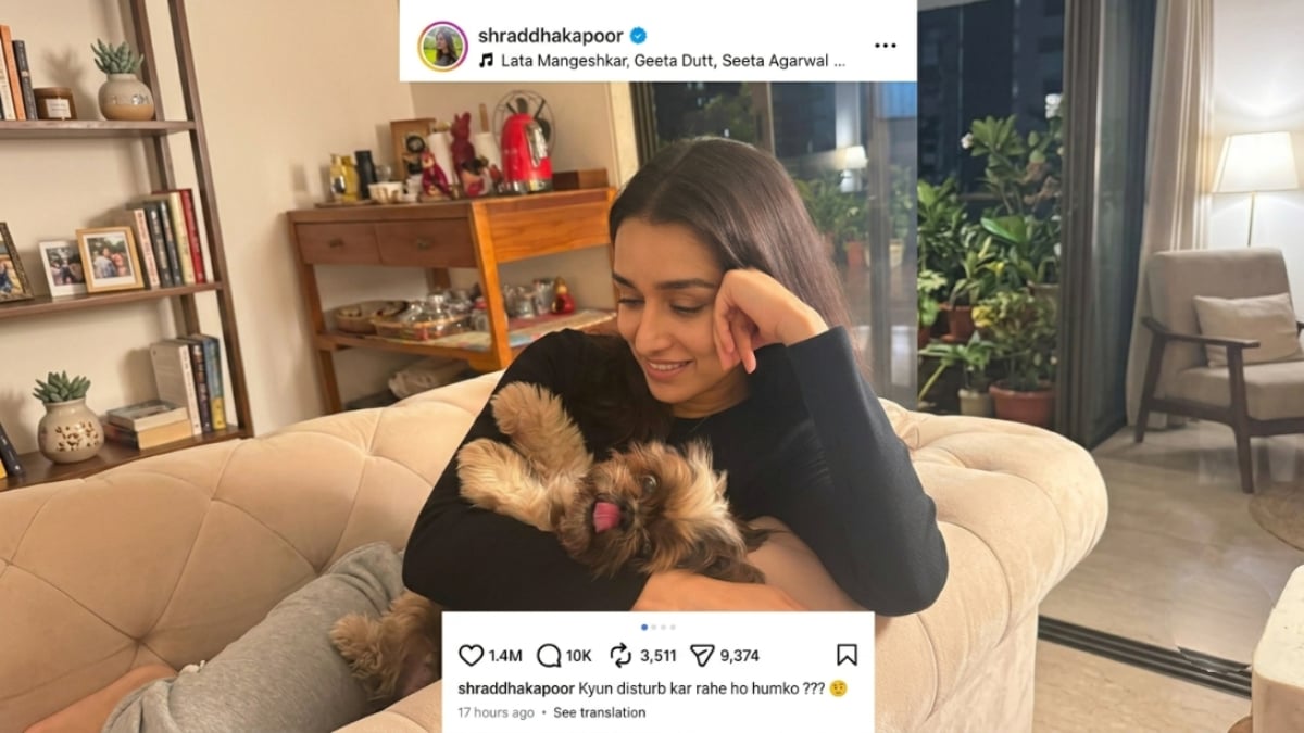 Shraddha Kapoor posts cozy moments with beloved pet dog