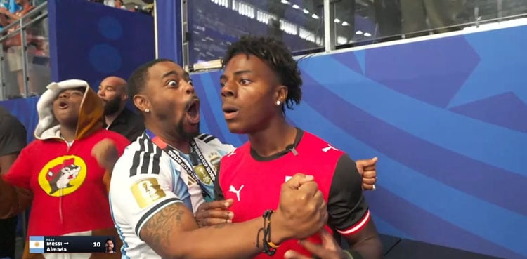 IShowSpeed loses it after Messi supporter trolls Ronaldo post World Cup exit