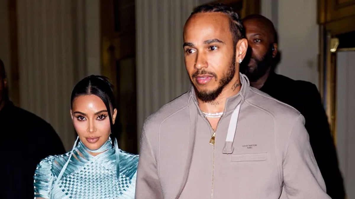 Lewis Hamilton sweetly credits Kim Kardashian for his happiness at fan event