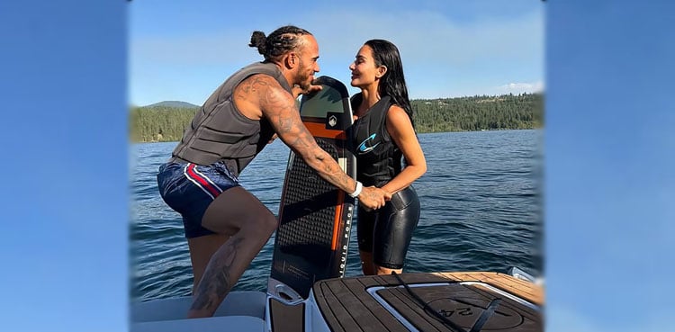 Kim Kardashian and Lewis Hamilton take their relationship to the next level