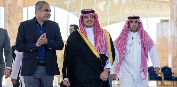 Mohsin Naqvi arrives in Saudi Arabia on official visit