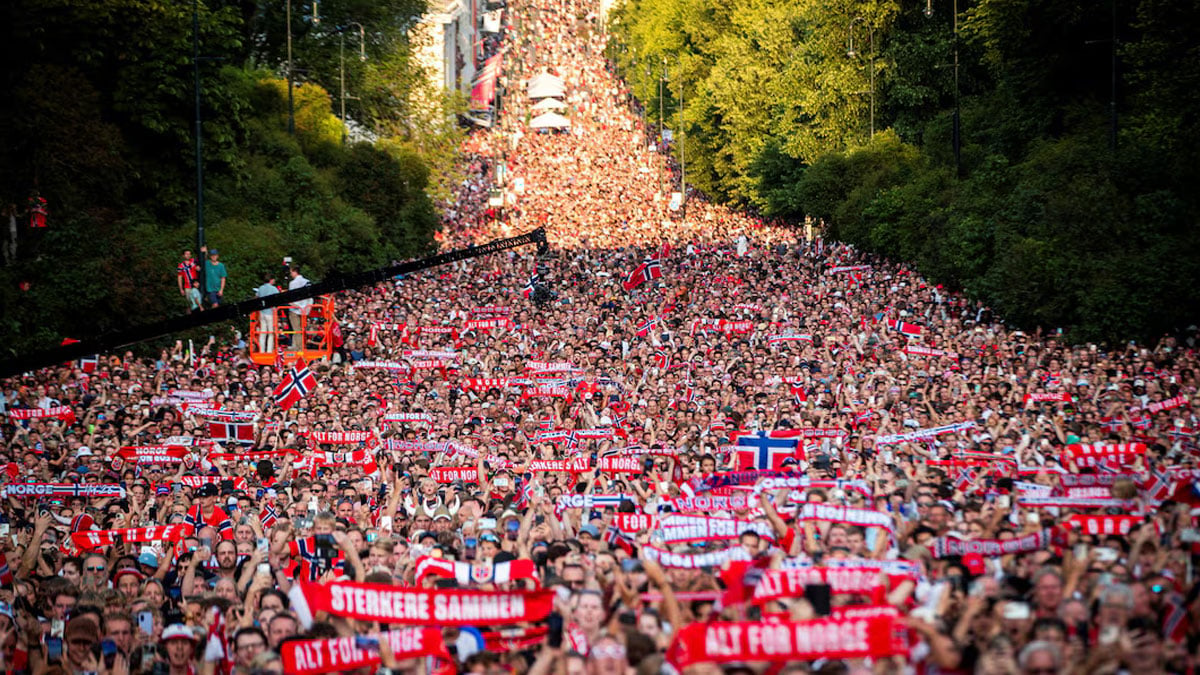 Norway turn World Cup heartbreak into celebration as huge crowds pack capital
