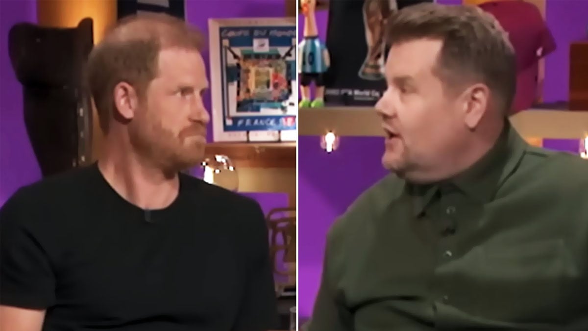 Prince Harry responds to James Corden's 'too posh' dig