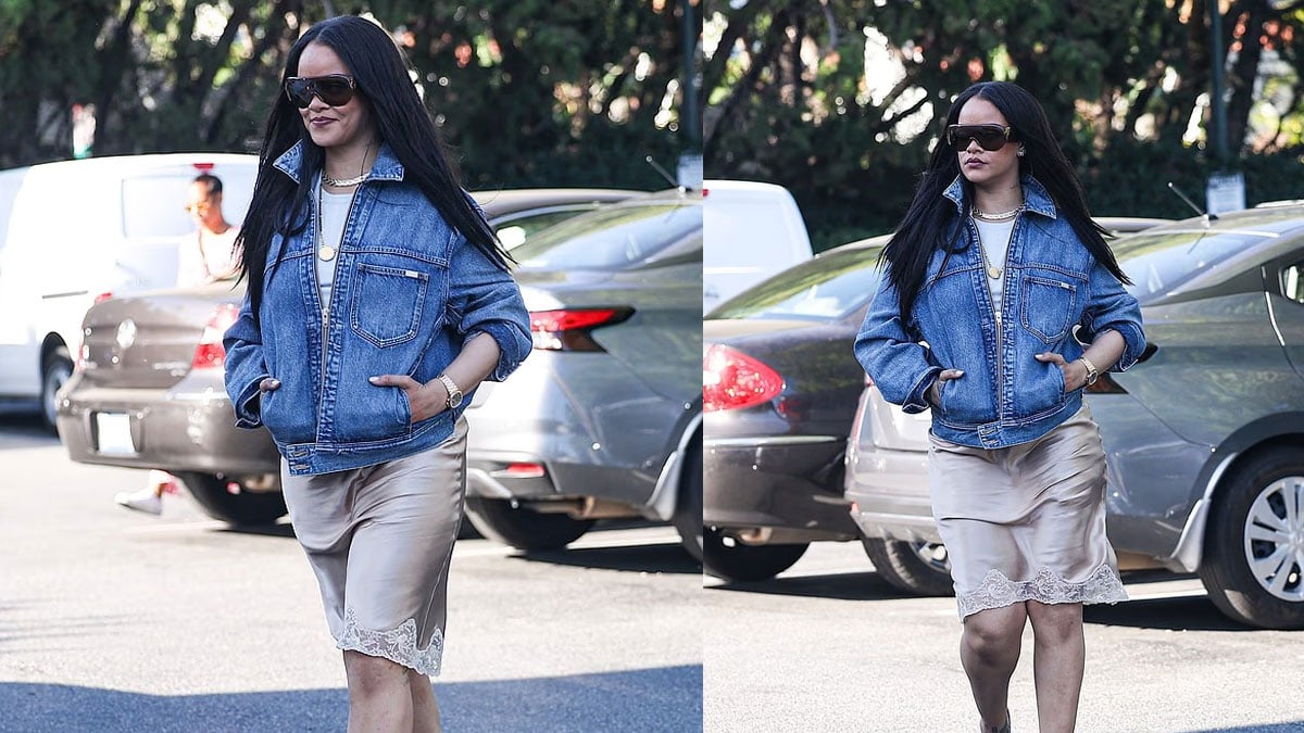 Rihanna smiles for fans during solo grocery run in LA