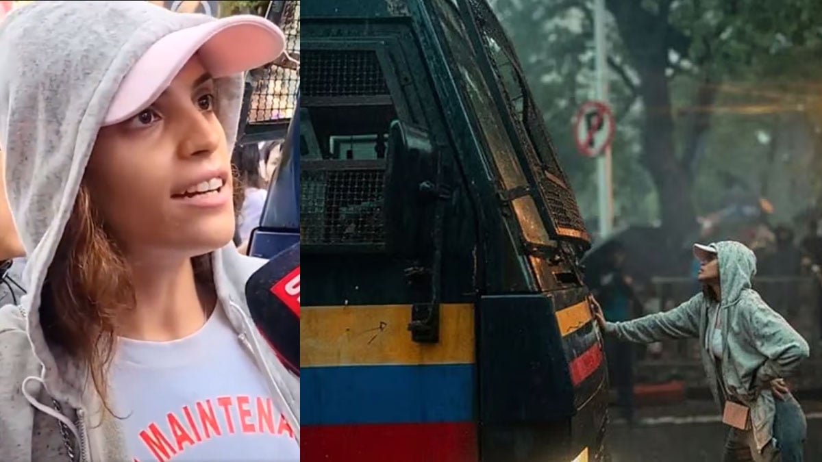 Who is Rhiya Ahir? Indian model who blocked police van amid students protest