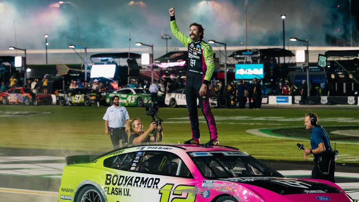 NASCAR Race Results: Ryan Blaney wins Atlanta Quaker State 400 after overtime thriller
