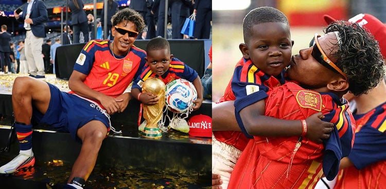 Lamine Yamal shares World Cup joy in emotional moment with younger brother