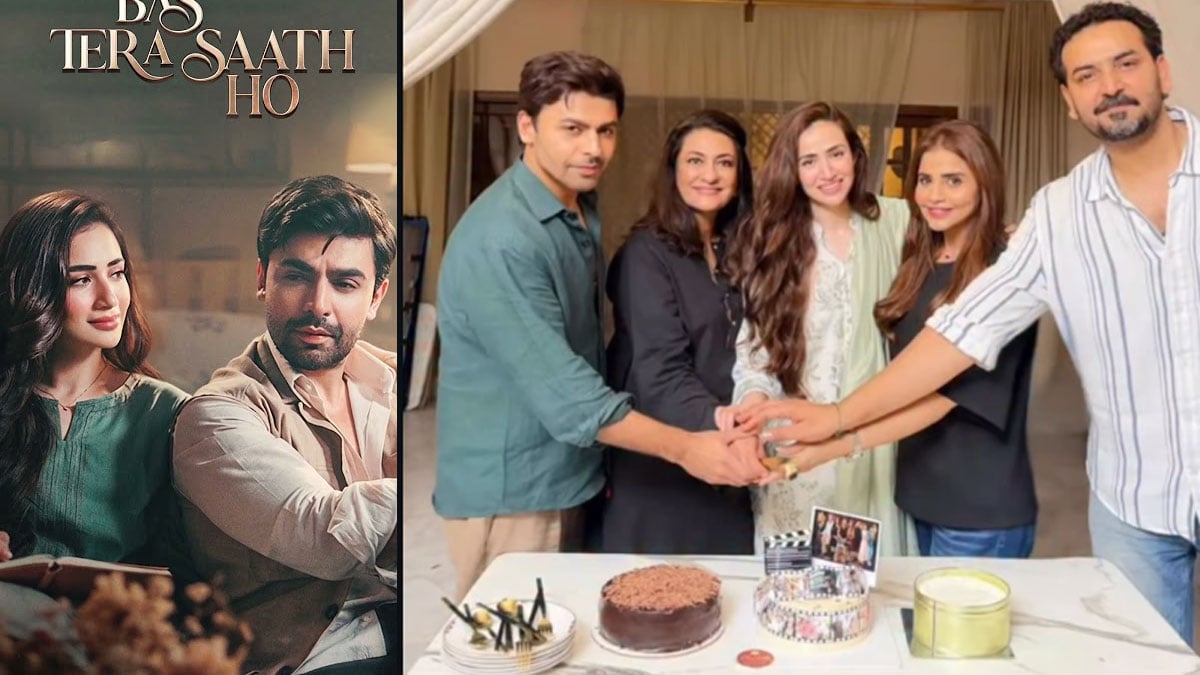 Sana Javed, Farhan Saeed celebrate ‘Bas Tera Saath Ho’ shoot wrap