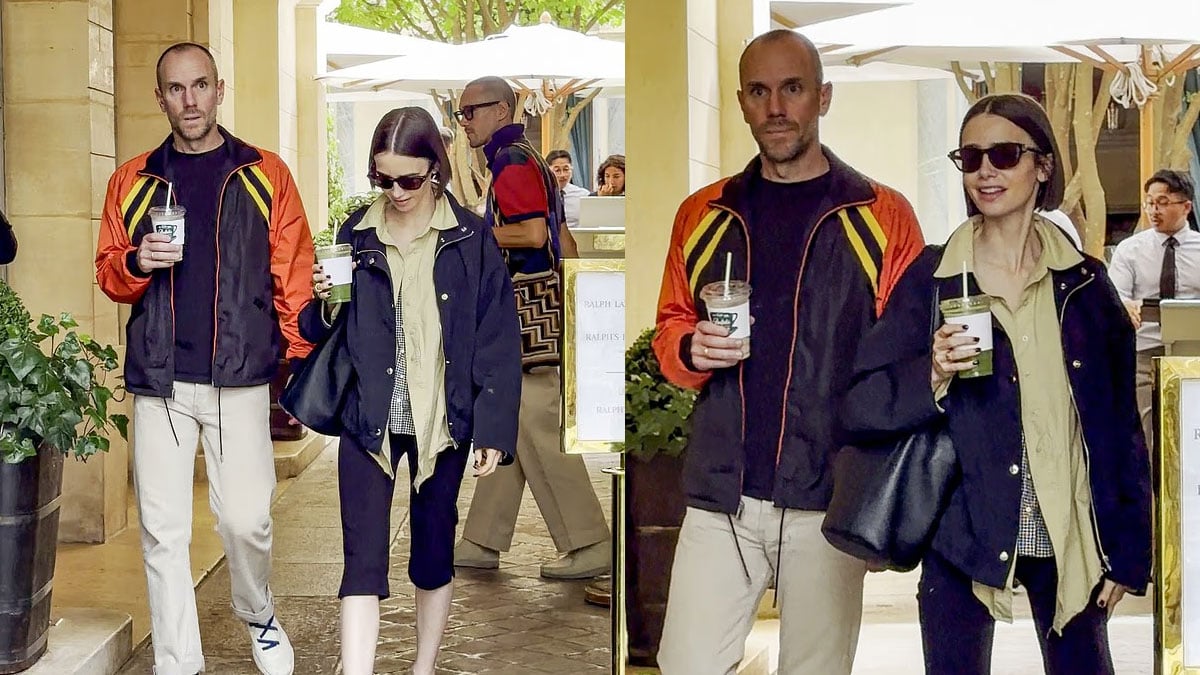 Lily Collins takes break from ‘Emily in Paris’ shoot for coffee date with husband