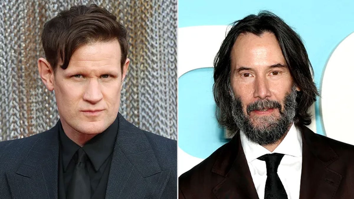 Matt Smith reacts to Keanu Reeves watching ‘Morbius’ during flight