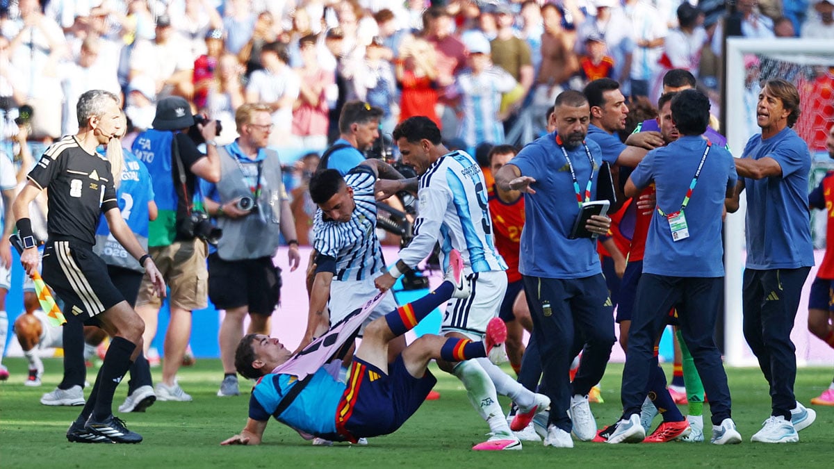 Argentina’s World Cup ends in disgrace with post-match fight