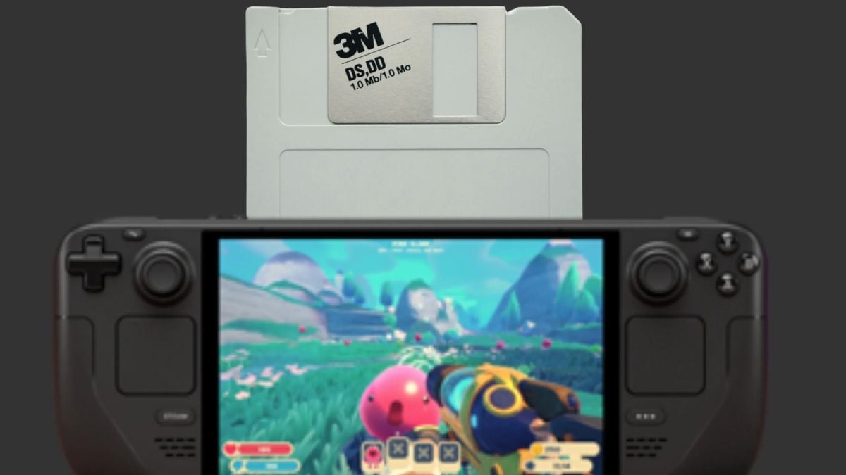 Steam Deck user brings back floppy disks to launch digital games