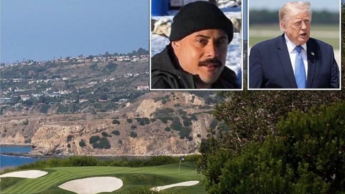 Armed man arrested at Trump LA golf course before president’s visit