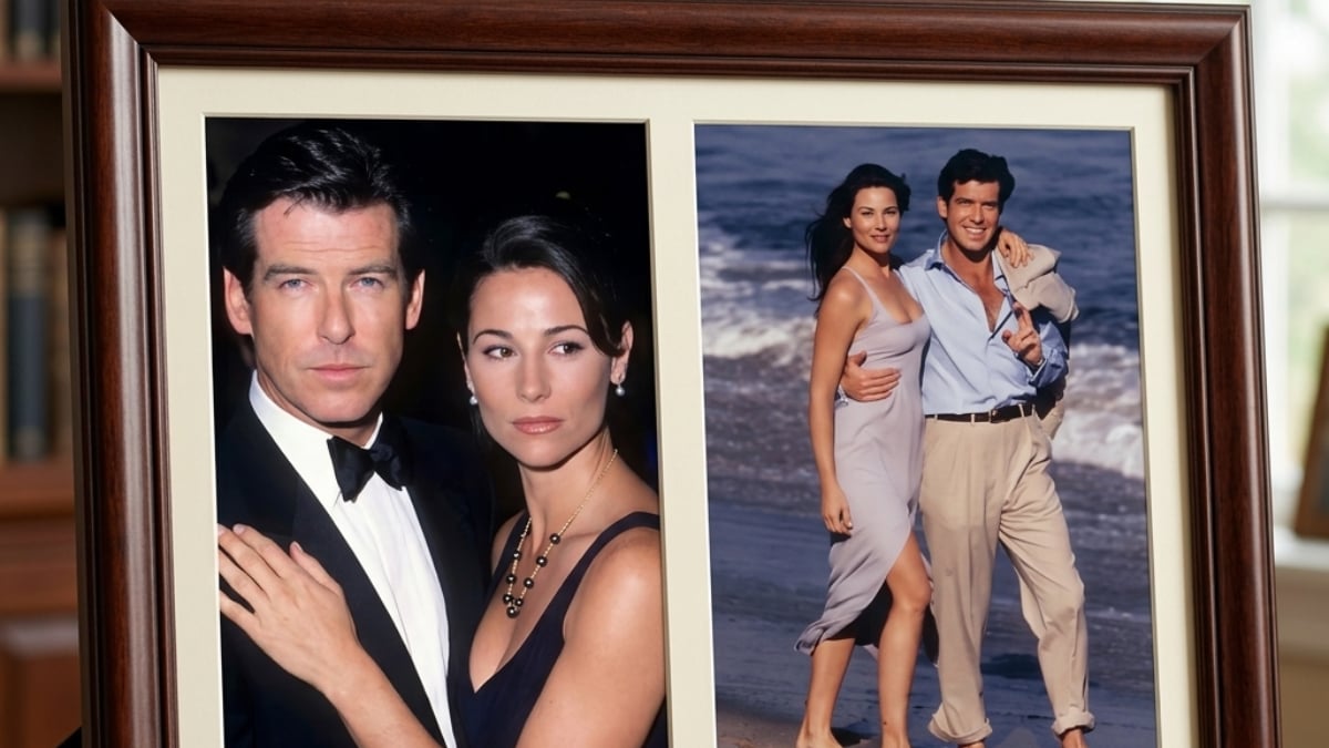 Keely Shaye gives “Bond Girl” vibes in throwback snap with Pierce Brosnan