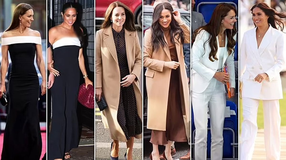 Meghan Markle labelled ‘copycat duchess’ over similarities to Kate's look