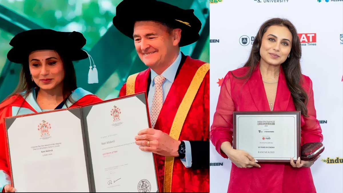 Rani Mukerji awarded Honorary Doctor of Letters at IFFM 2026