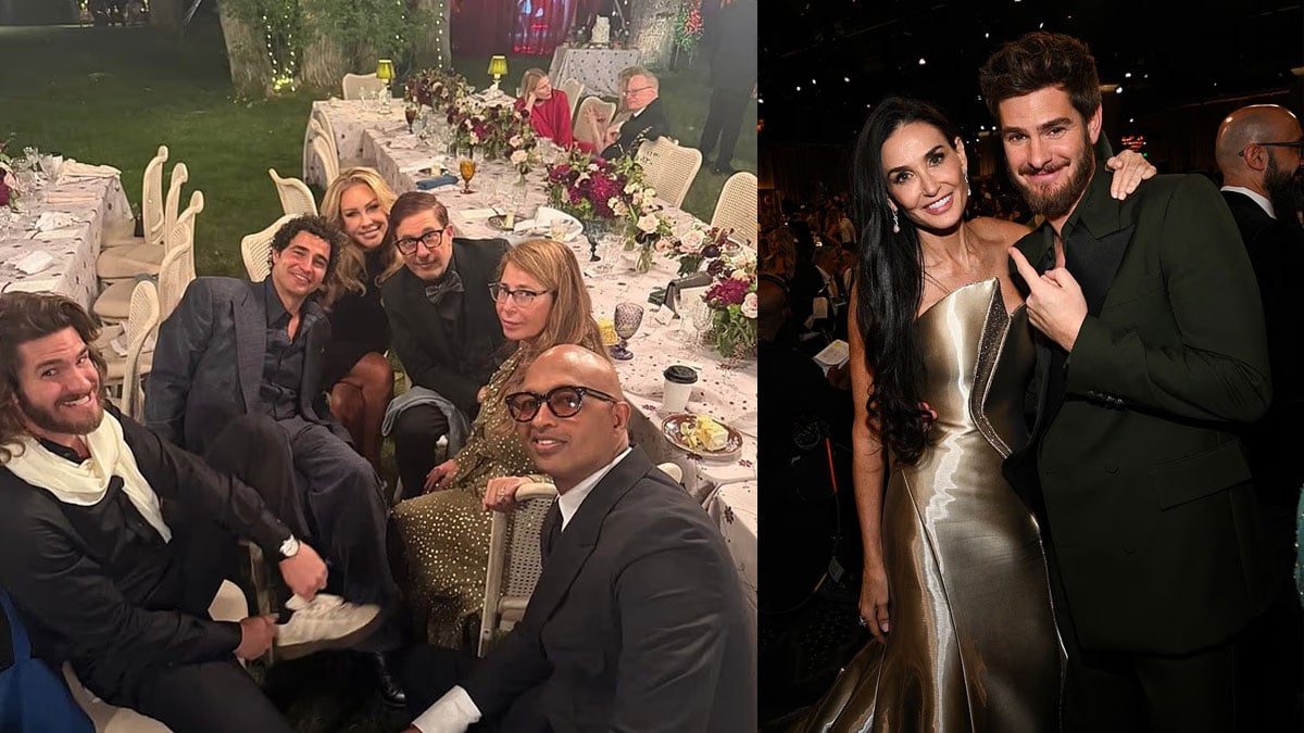 Andrew Garfield parties with Demi Moore at her daughter Tallulah’s wedding