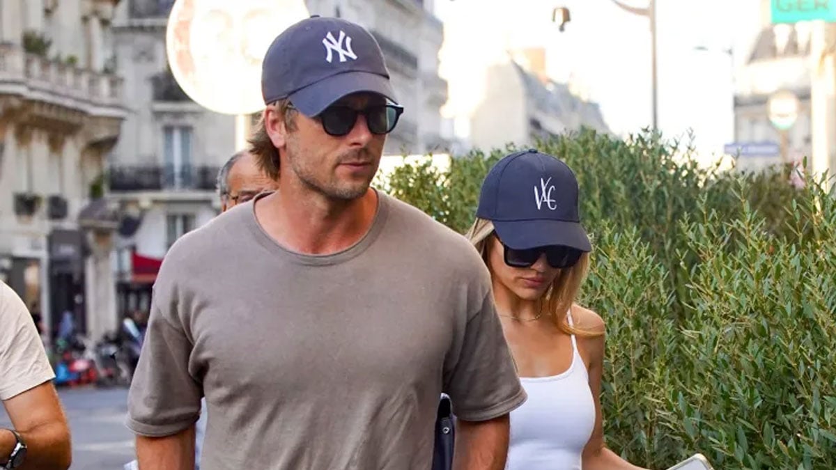 Glen Powell enjoys loved-up day girlfriend Michelle Randolph in Paris