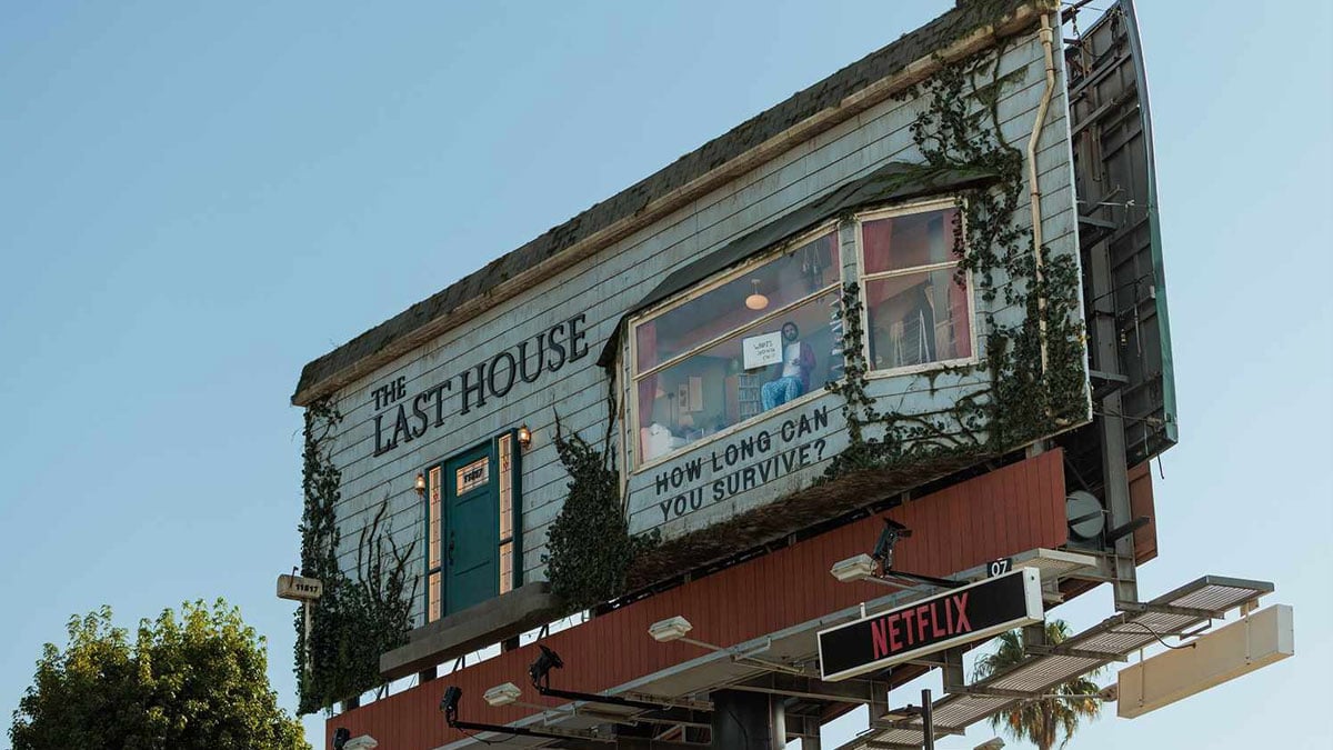 Netflix traps real man inside billboard in chilling promotion for ‘The Last House’